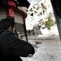 A normal day of war, Aleppo.